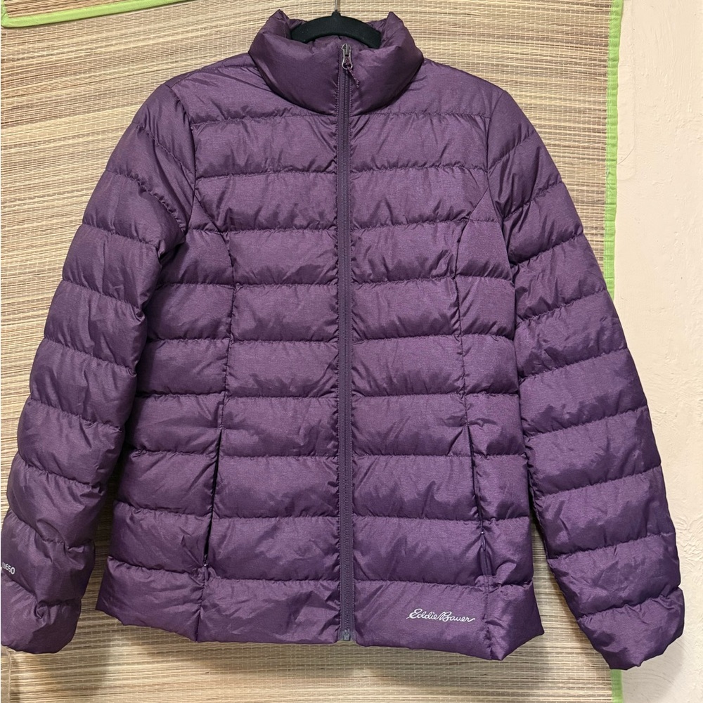 Eddie Bauer Purple 650 Fill Down Puffer Jacket